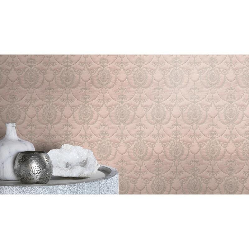 Tapete Braun, Rosa, Rose Rasch Vliestapete (570823)