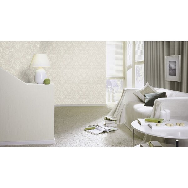 Tapete Beige, Creme, Grau, Silber Rasch Vliestapete (570625)