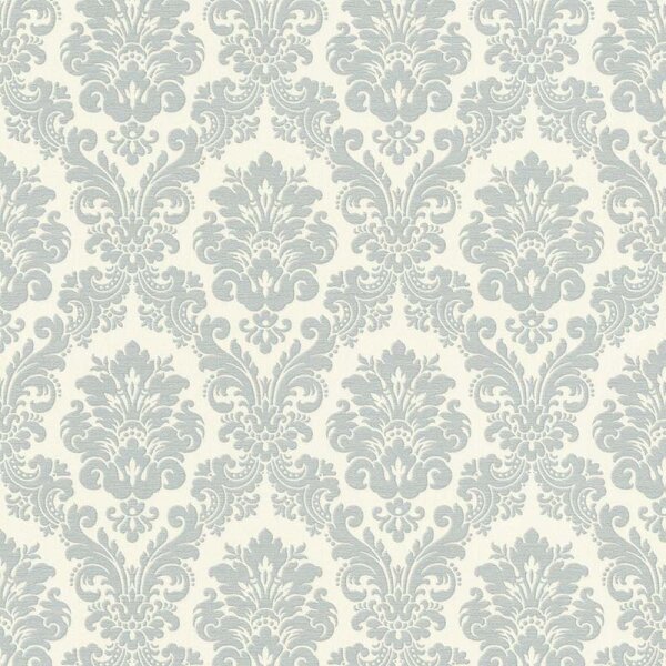 Tapete Beige, Creme, Blau, Grau, Silber Rasch Vliestapete (570533)