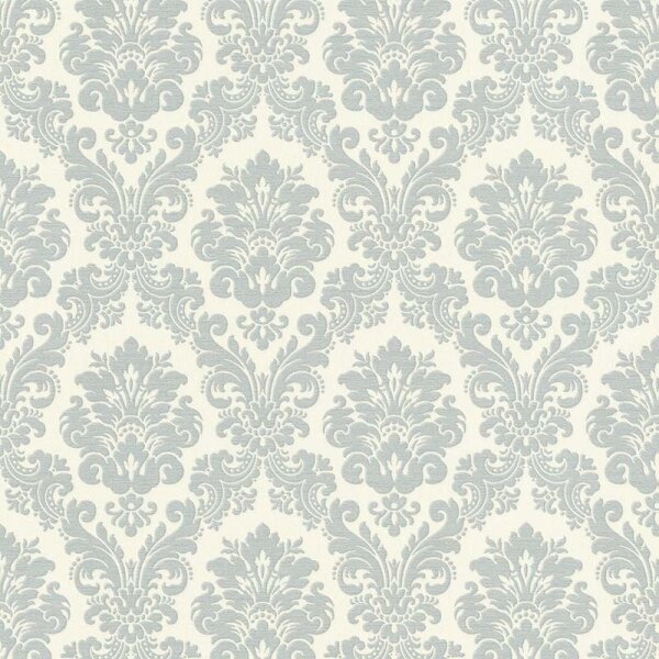 Tapete Beige, Creme, Blau, Grau, Silber Rasch Vliestapete (570533)