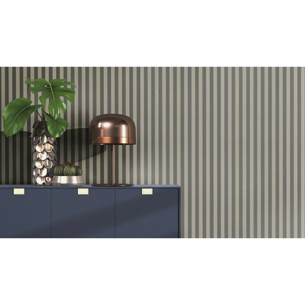 Tapete Gold, Kupfer, Schwarz, Anthrazit Rasch Vliestapete (570335)