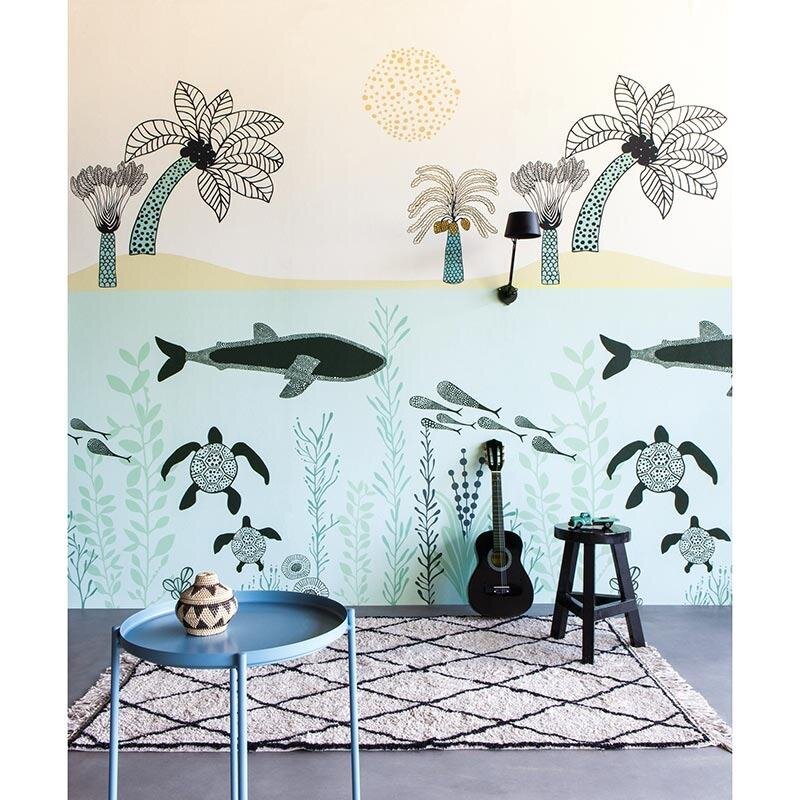 Digitaldruck-Tapete Beige, Creme, Türkis Studio Onszelf (557466)