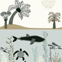 Digitaldruck-Tapete Blau, Wei&szlig; Studio Onszelf (557459)