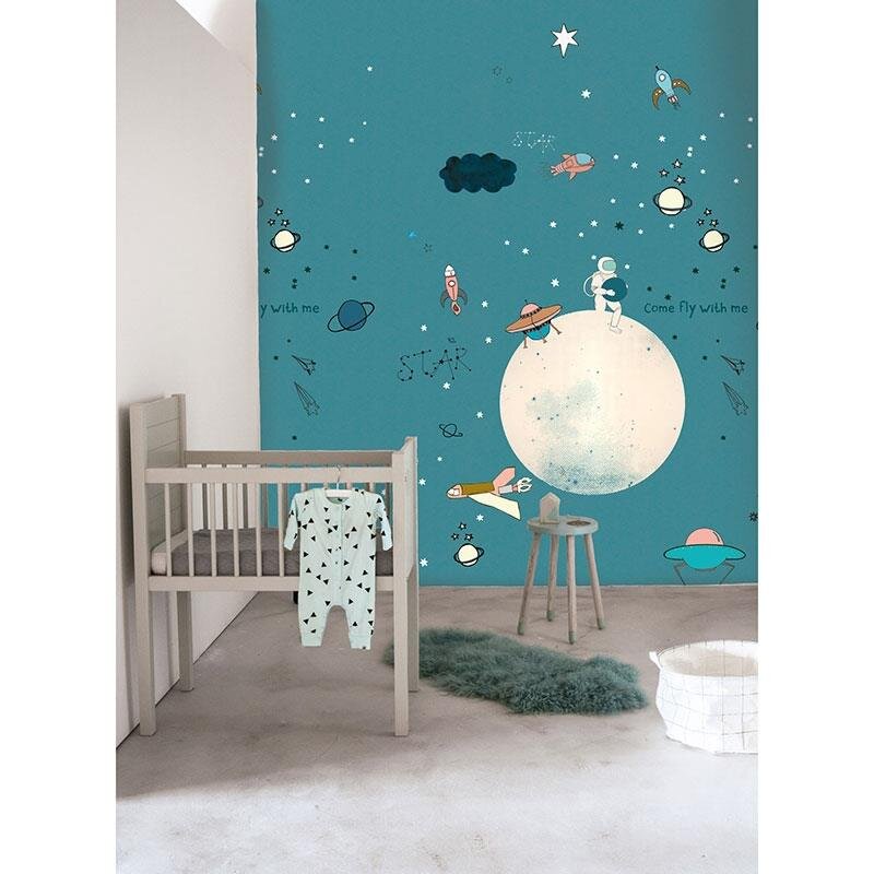 Digitaldruck-Tapete Blau Studio Onszelf (557442)