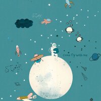 Digitaldruck-Tapete Blau Studio Onszelf (557442)