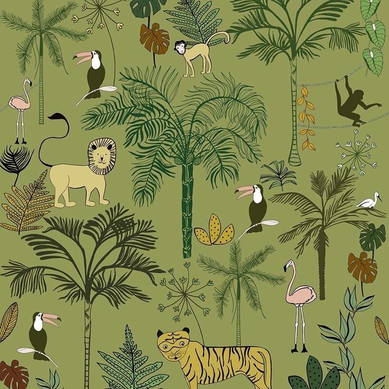 Digitaldruck-Tapete Grün Studio Onszelf (842142)