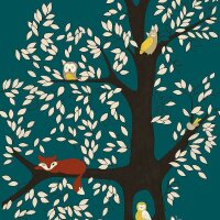 Digitaldruck-Tapete Blau Studio Onszelf (557770)