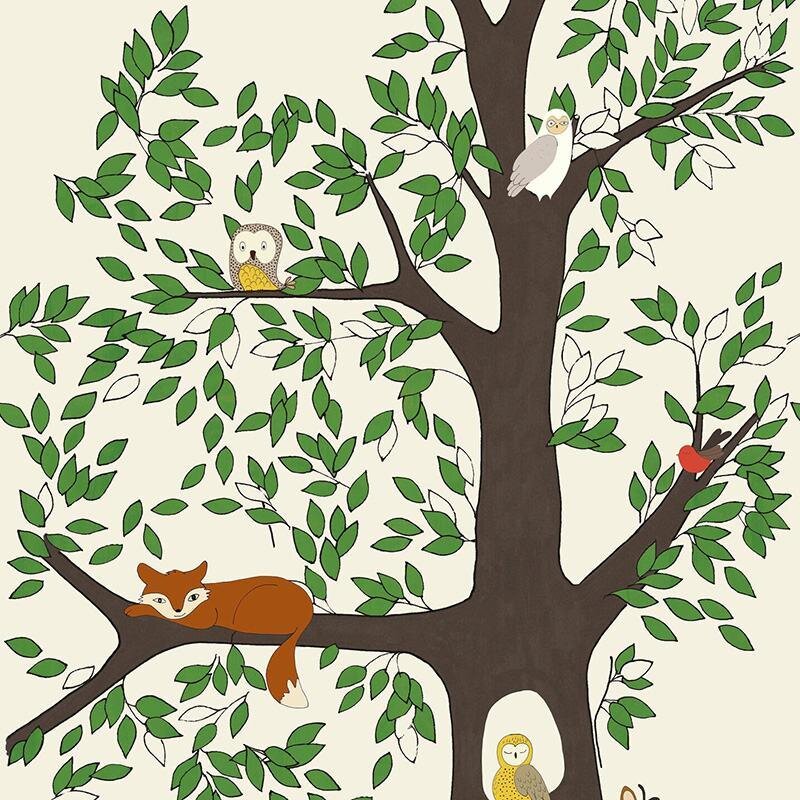 Digitaldruck-Tapete Beige, Creme, Grün Studio Onszelf (557756)