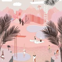 Digitaldruck-Tapete Rosa, Rose Studio Onszelf (557589)