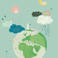 Digitaldruck-Tapete T&uuml;rkis Studio Onszelf (557565)