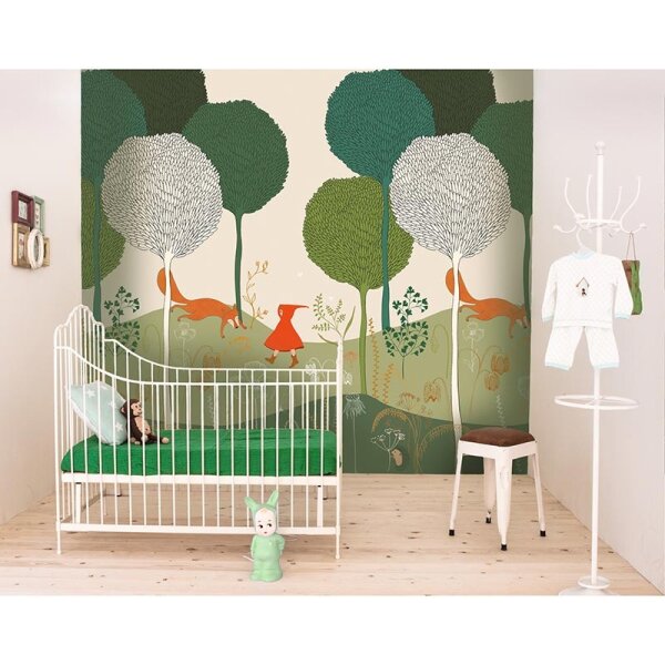 Digitaldruck-Tapete Beige, Creme, Grün Studio Onszelf (557480)