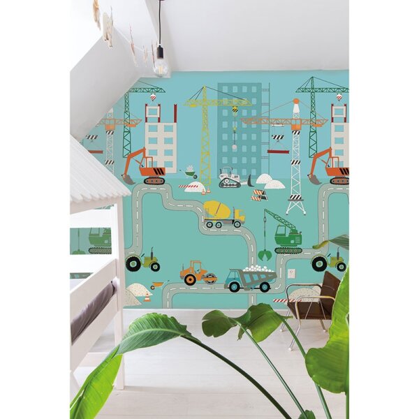 Digitaldruck-Tapete Türkis Studio Onszelf (540772)