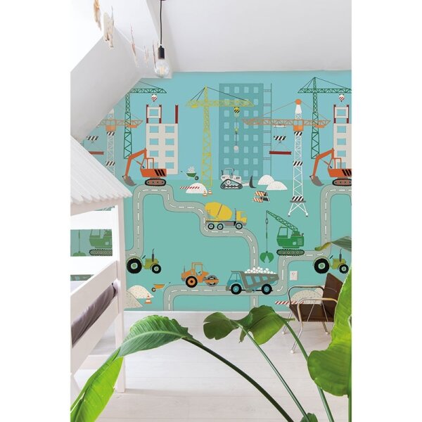 Digitaldruck-Tapete Türkis Studio Onszelf (540772)