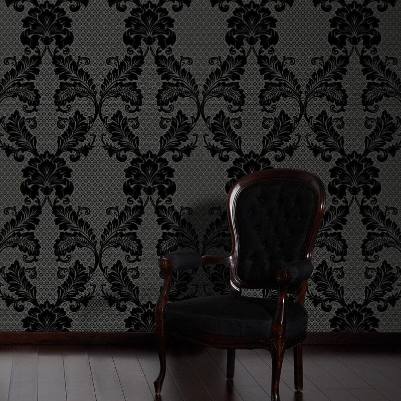 Tapete Schwarz, Anthrazit Architects Paper Vliestapete (305445)