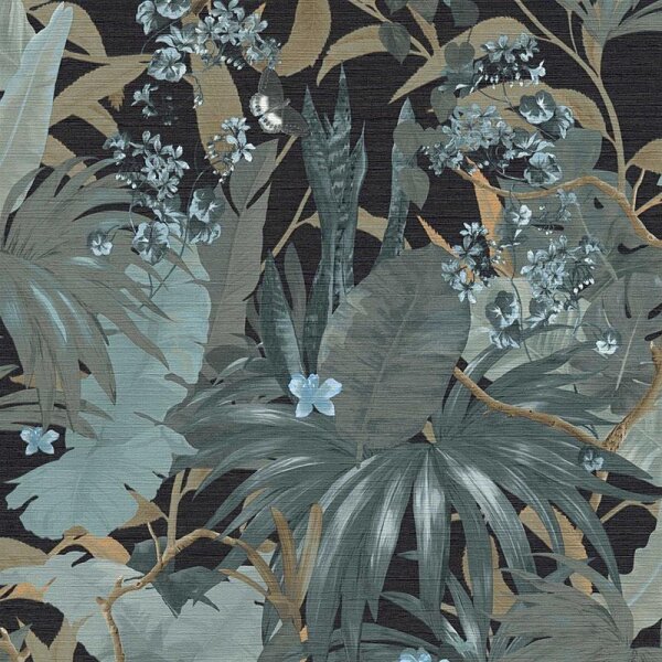 Tapete Blau, Braun, Grau, Silber livingwalls Vliestapete (385222)