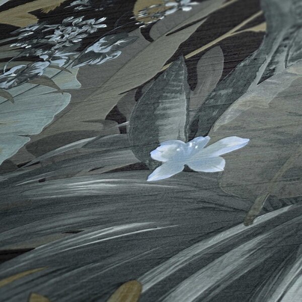 Tapete Blau, Braun, Grau, Silber livingwalls Vliestapete (385222)