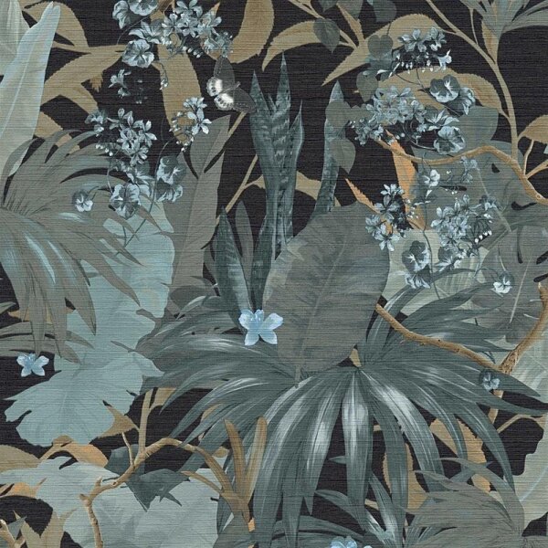 Tapete Blau, Braun, Grau, Silber livingwalls Vliestapete (385222)