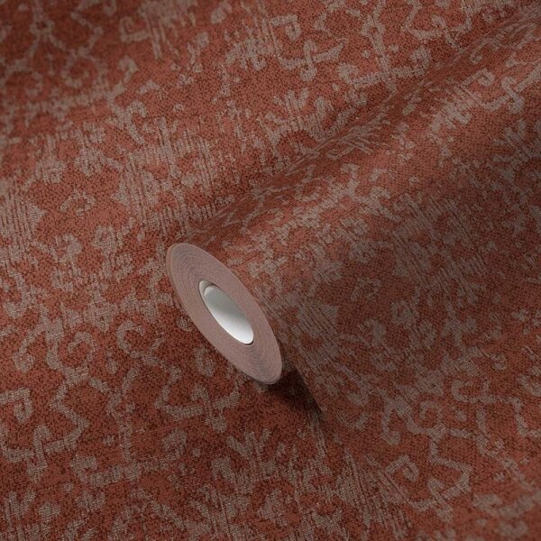 Tapete Grau, Silber, Rot livingwalls Vliestapete (385211)