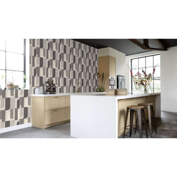 Tapete Beige, Creme, Greige, Grau Rasch Vliestapete (330502)