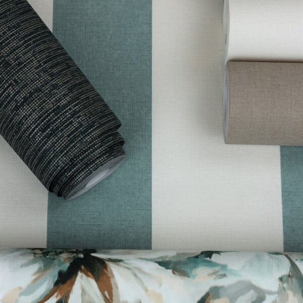 Tapete Beige, Creme, Blau Rasch Vliestapete (485448)