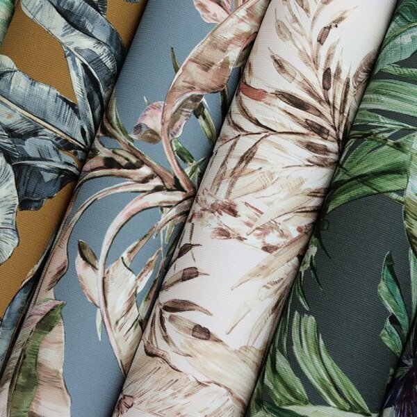 Tapete Blau, Braun, Grün Rasch Vliestapete (485257)