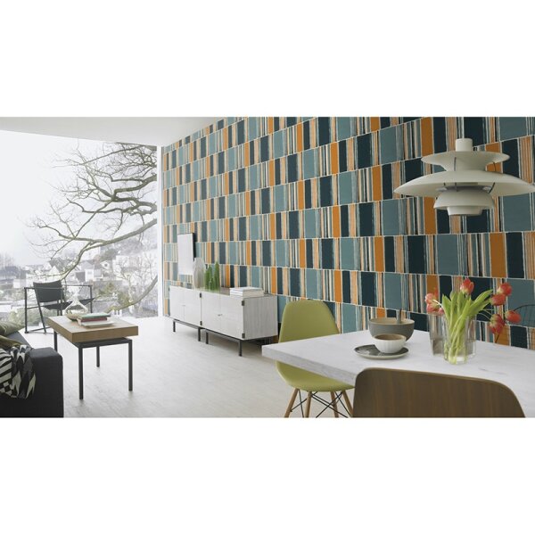 Tapete Blau Rasch Vliestapete (484441)