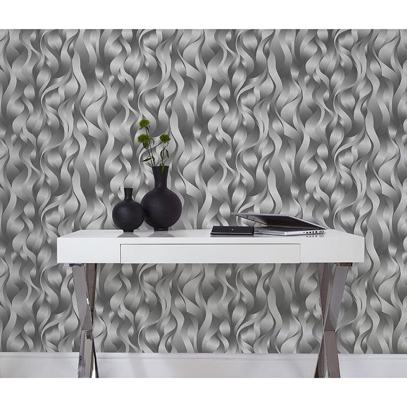 Tapete Grau, Silber ELLE DECORATION Vliestapete (1020415)