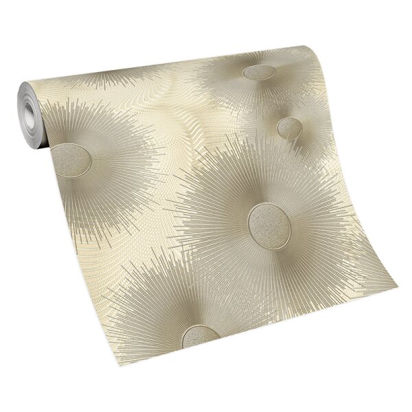 Tapete Beige, Creme, Gold, Kupfer ELLE DECORATION Vliestapete (1019102)