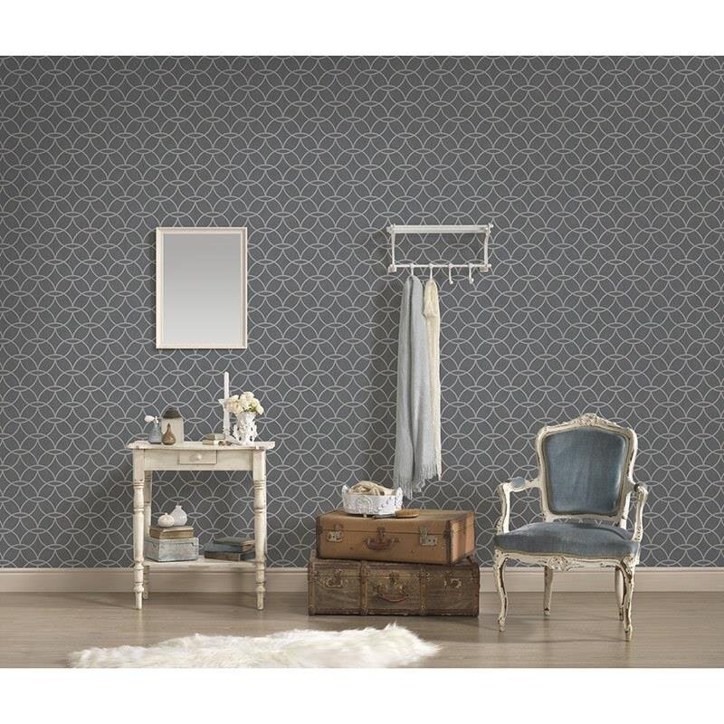 Tapete Grau, Silber Architects Paper Vliestapete (375645)