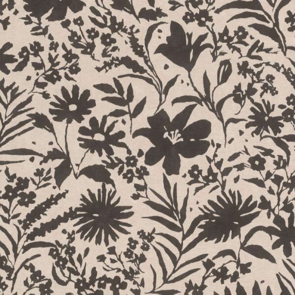 Tapete Greige, Schwarz, Anthrazit Rasch Vliestapete (330434)