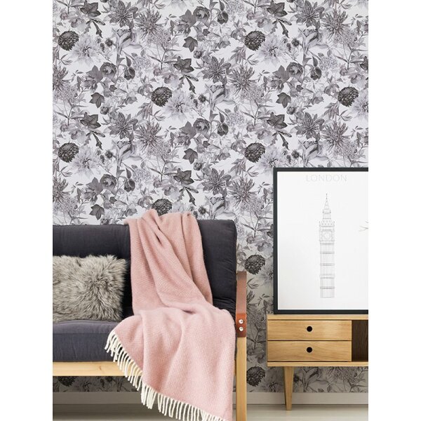 Tapete Schwarz-Weiß AS-Creation Vliestapete (381753)