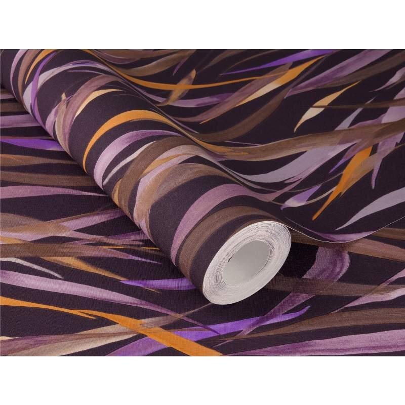 Tapete Braun, Lila, Flieder Rasch Vliestapete (330243)