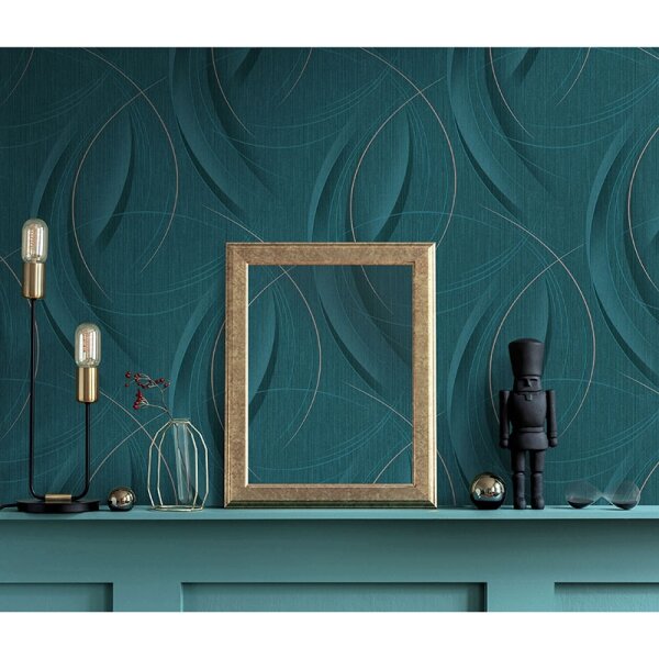 Tapete Blau, Grün, Petrol Guido Maria Kretschmer Vliestapete (1021819)