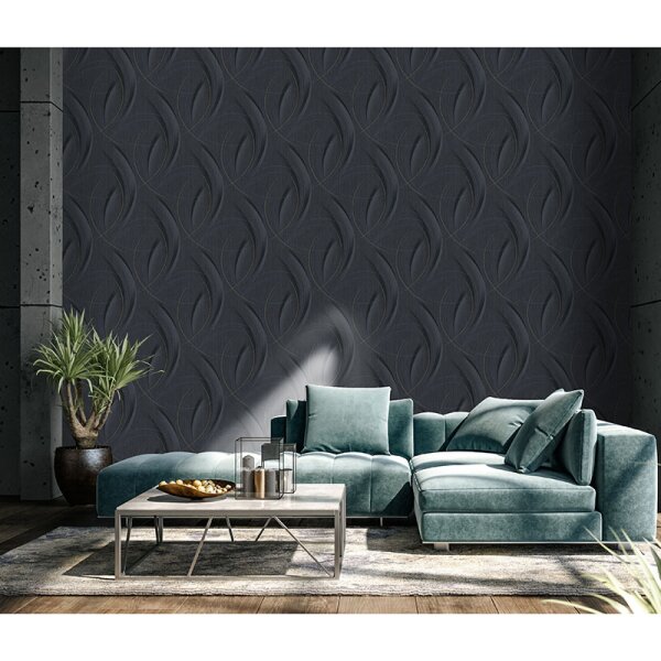 Tapete Schwarz, Anthrazit Guido Maria Kretschmer Vliestapete (1021815)