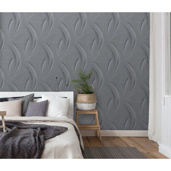 Tapete Grau, Silber Guido Maria Kretschmer Vliestapete (1021810)