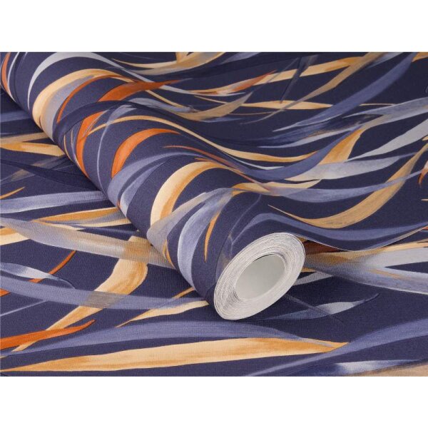 Tapete Blau, Braun Rasch Vliestapete (330236)