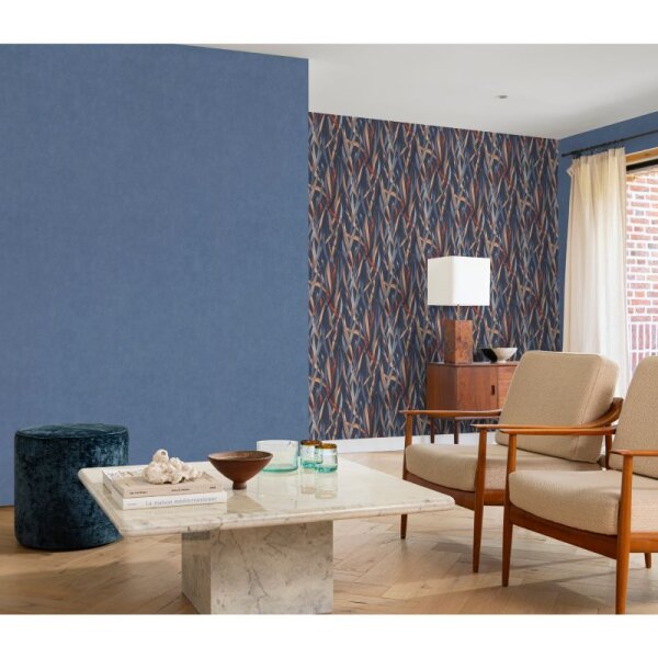 Tapete Blau, Braun Rasch Vliestapete (330236)