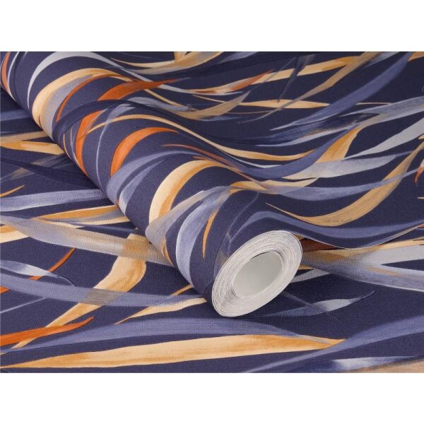 Tapete Blau, Braun Rasch Vliestapete (330236)