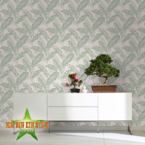 Tapete Grün, Weiß Harald Glööckler Vliestapete (33420)