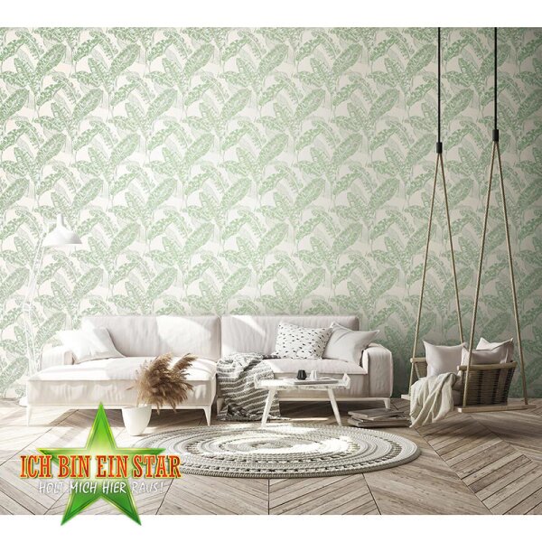 Tapete Grün, Weiß Harald Glööckler Vliestapete (33420)