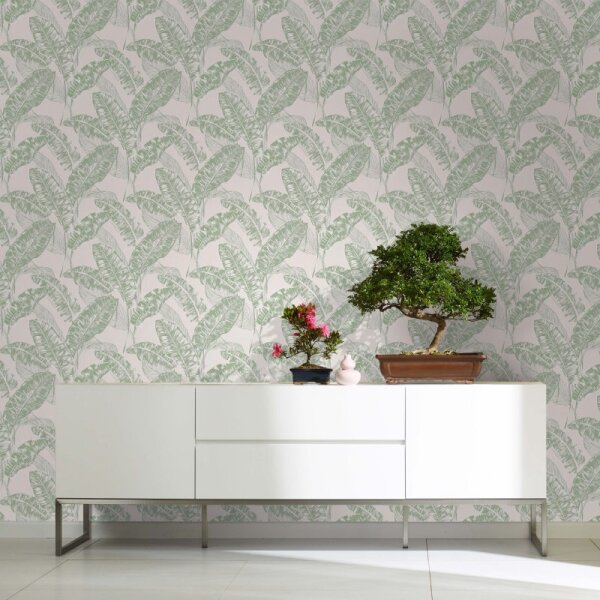 Tapete Grün, Weiß Harald Glööckler Vliestapete (33420)