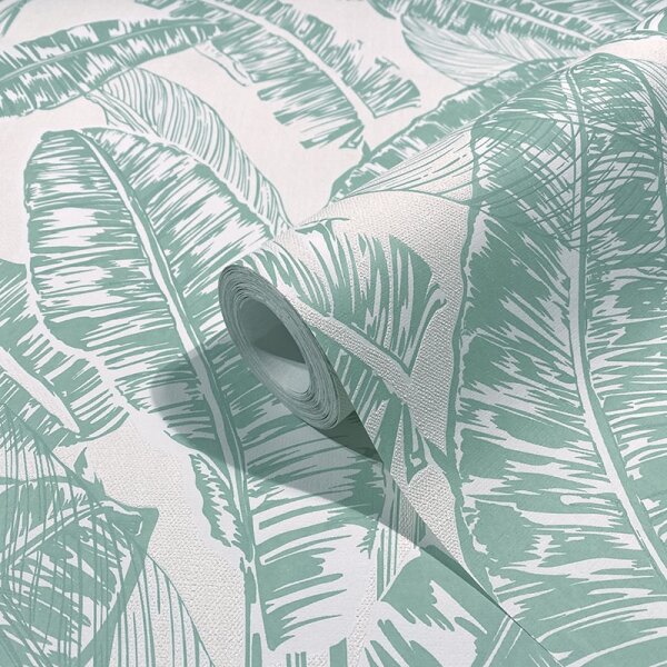 Tapete Grün, Weiß Harald Glööckler Vliestapete (33420)