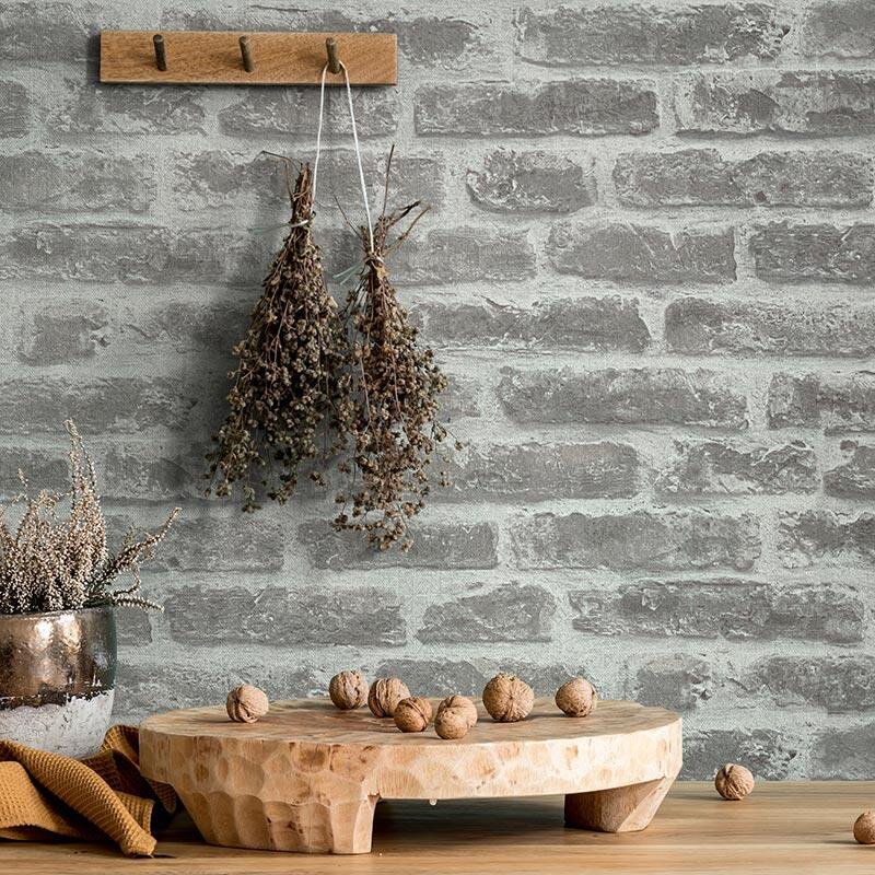 Tapete Grau, Silber Loft Story Vliestapete (92503)