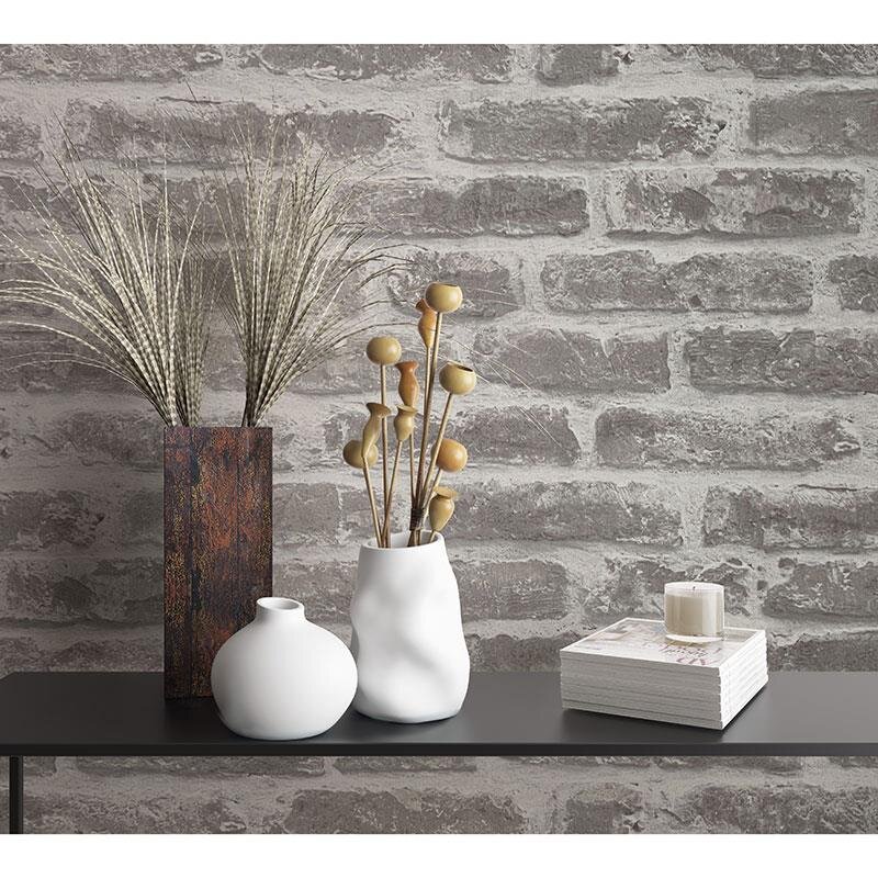 Tapete Grau, Silber Loft Story Vliestapete (92503)