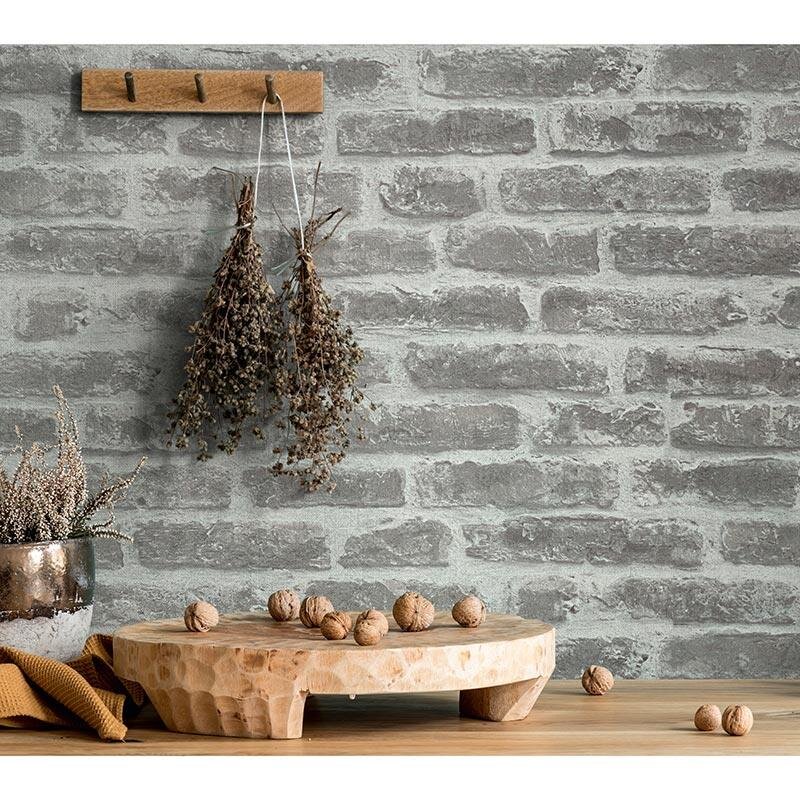 Tapete Grau, Silber Loft Story Vliestapete (92503)