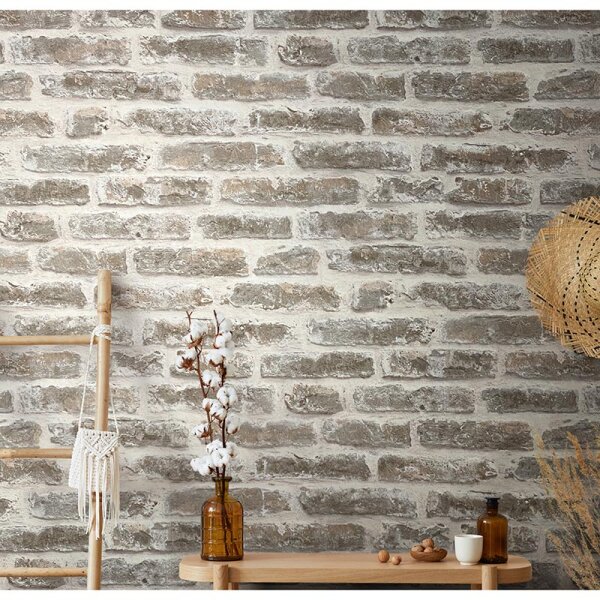 Tapete Beige, Creme Loft Story Vliestapete (92502)