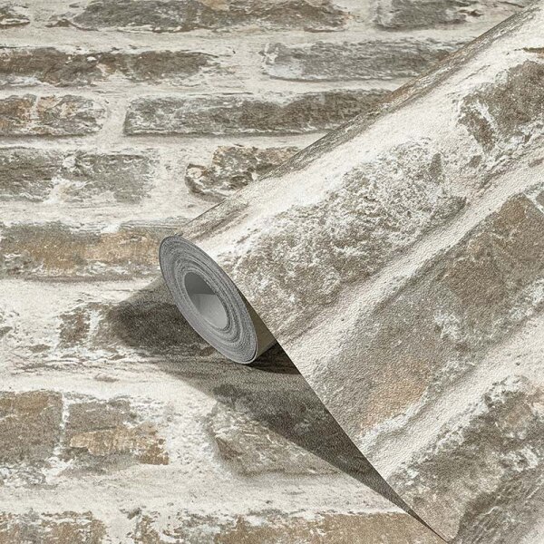 Tapete Beige, Creme Loft Story Vliestapete (92502)