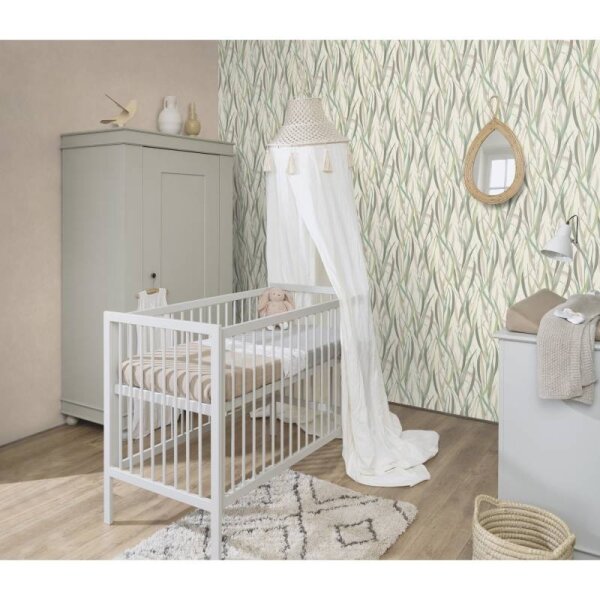 Tapete Beige, Creme, Grün Rasch Vliestapete (330212)