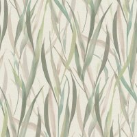 Tapete Beige, Creme, Gr&uuml;n Rasch Vliestapete (330212)