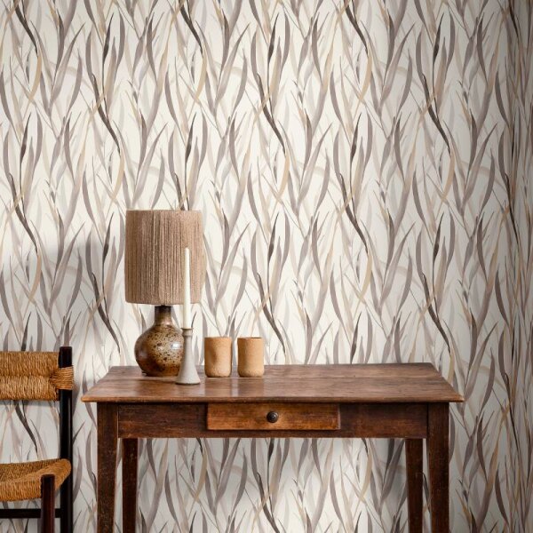 Tapete Beige, Creme, Grau Rasch Vliestapete (330205)